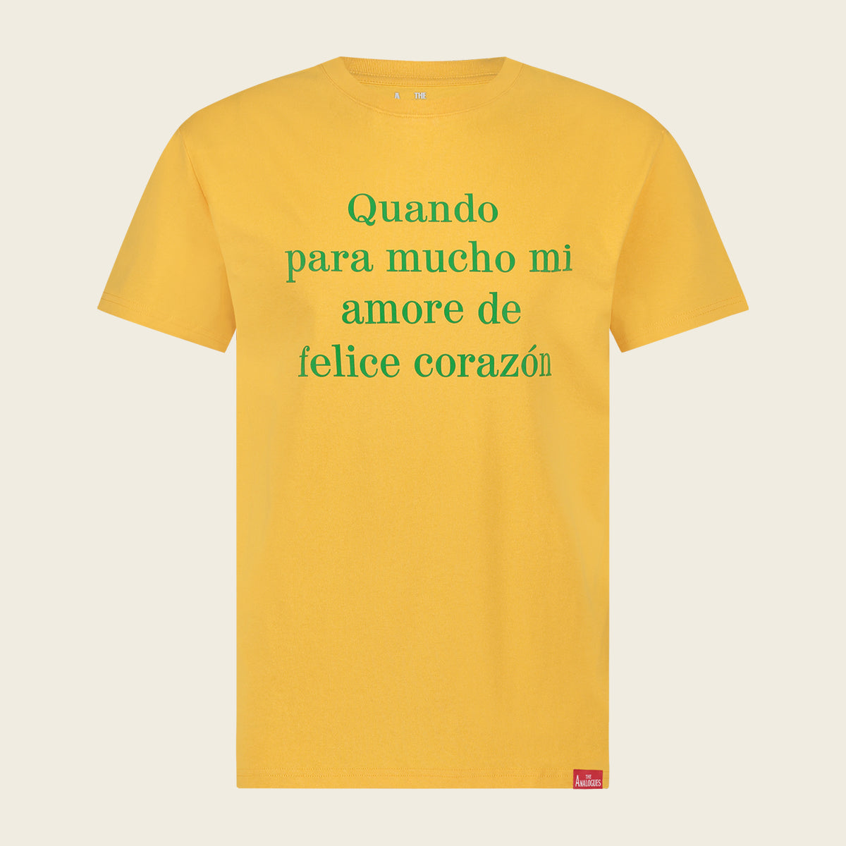 "Quando Para Mucho" T-shirt Yellow