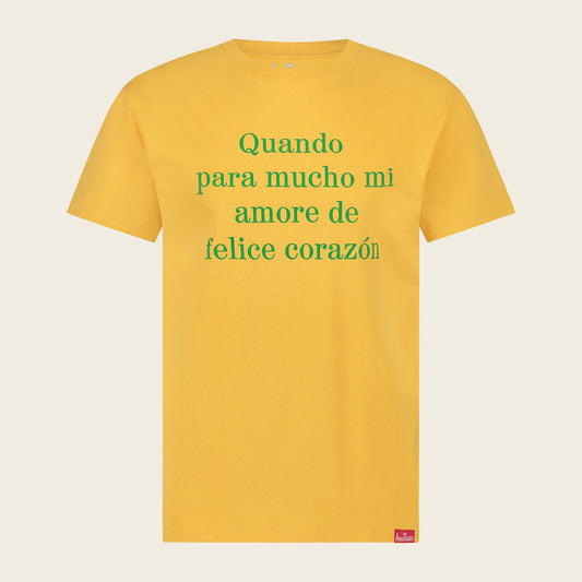"Quando Para Mucho" T-shirt Yellow