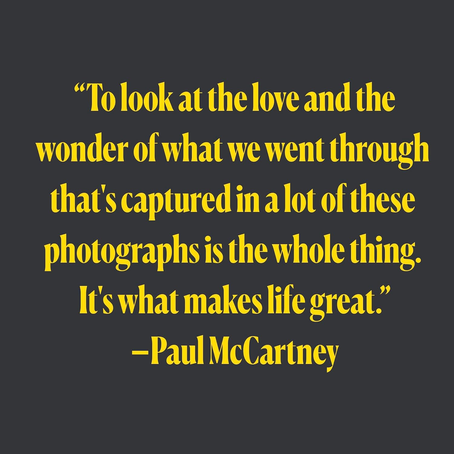 The Analogues | Paul McCartney Eyes of the Storm Quote