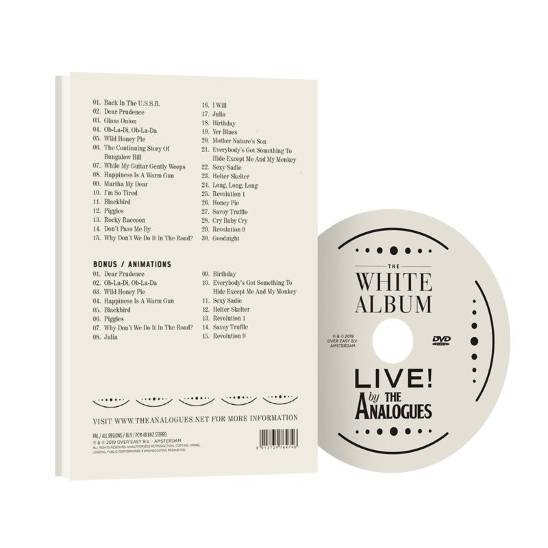 The Analogues | DVD - The White Album Live Concert - Back